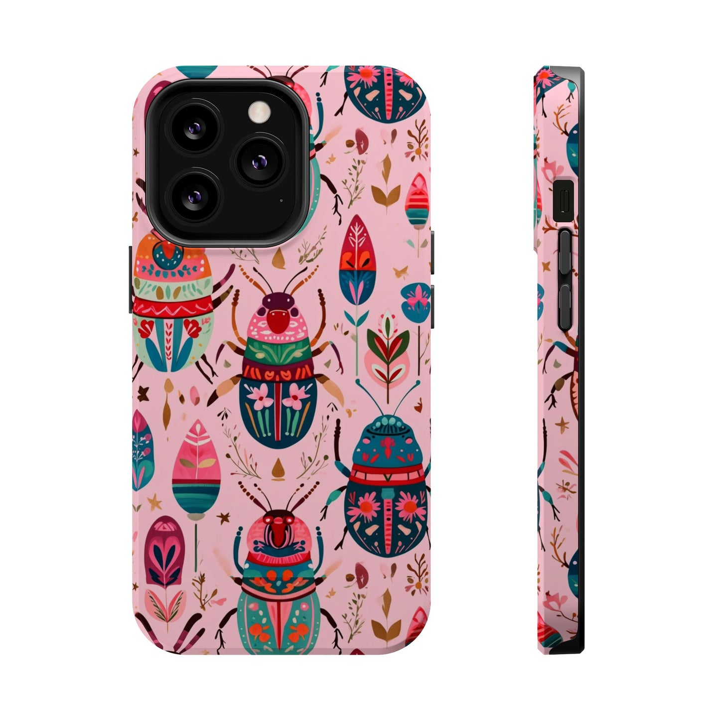 Phone Case — Colorful Boho Beetle Magnetic Impact-Resistant Cover