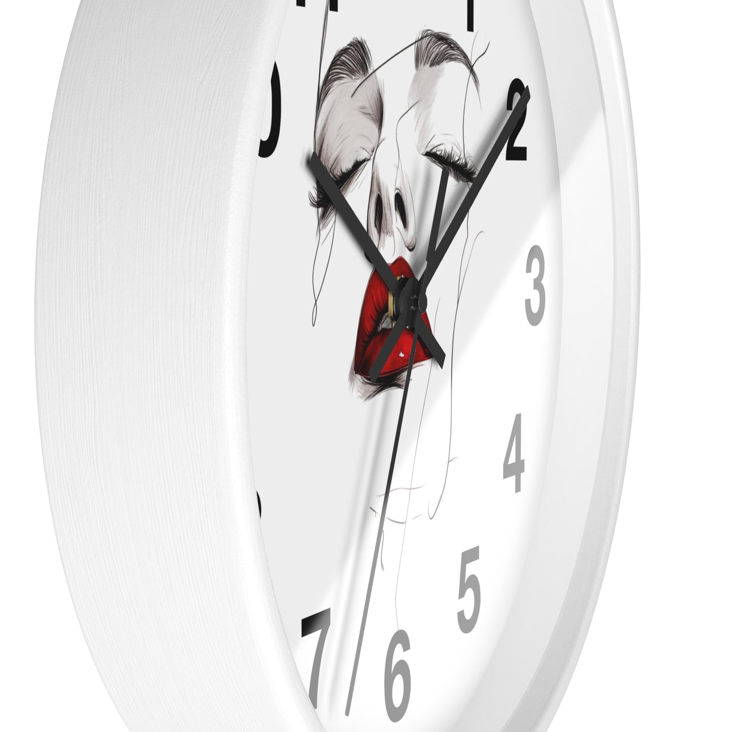 Stylish Art Deco Wall Clock, Modern Home Decor, Unique Gift for Her, Elegant Timepiece, Living Room Art
