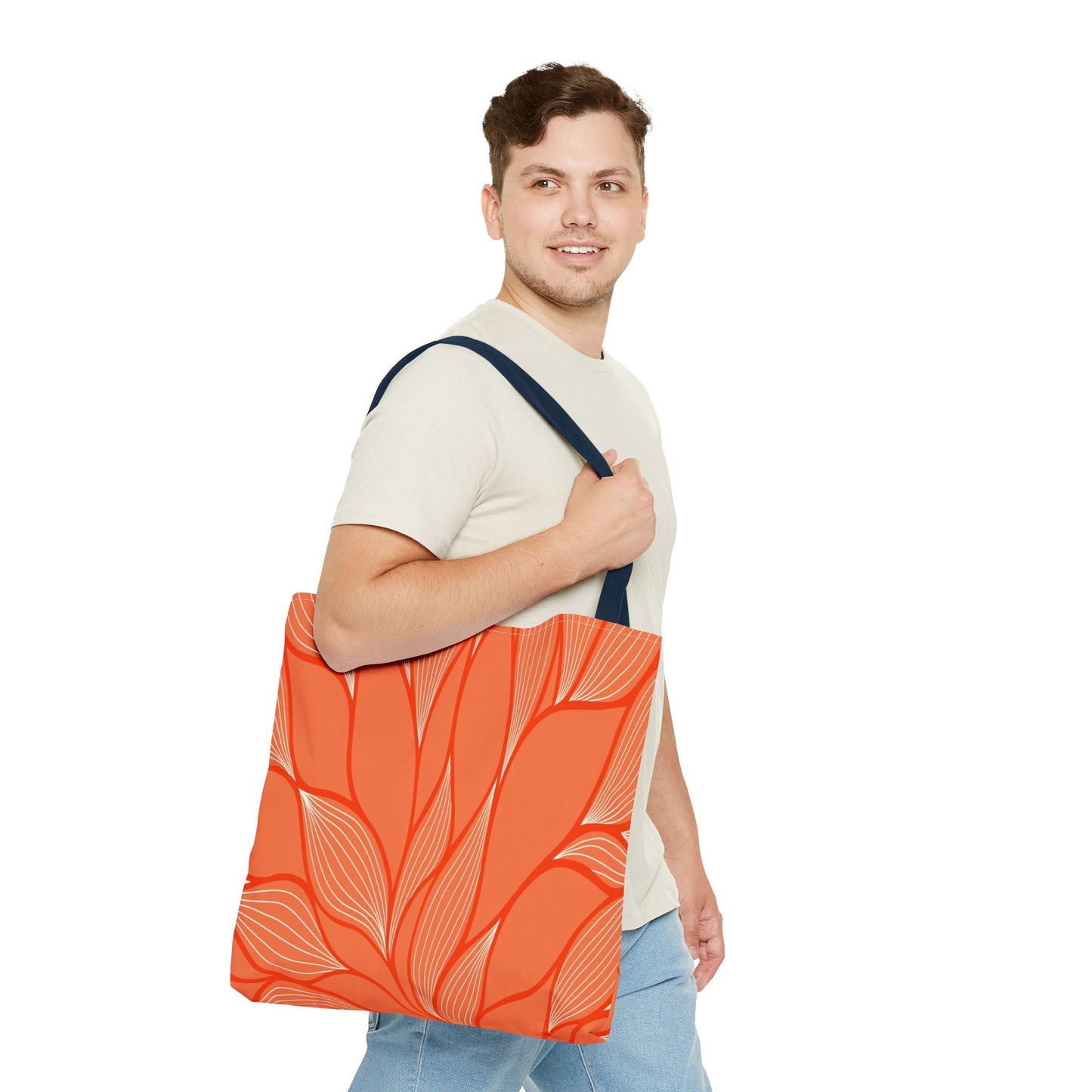 Vibrant Leafy Tote Bag, Stylish Grocery Bag, Eco-Friendly Shopping Tote, Floral Summer Tote, Gift for Plant Lovers