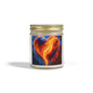 Coconut Apricot Scented Candle — Fiery Heart Jar (4oz/9oz)