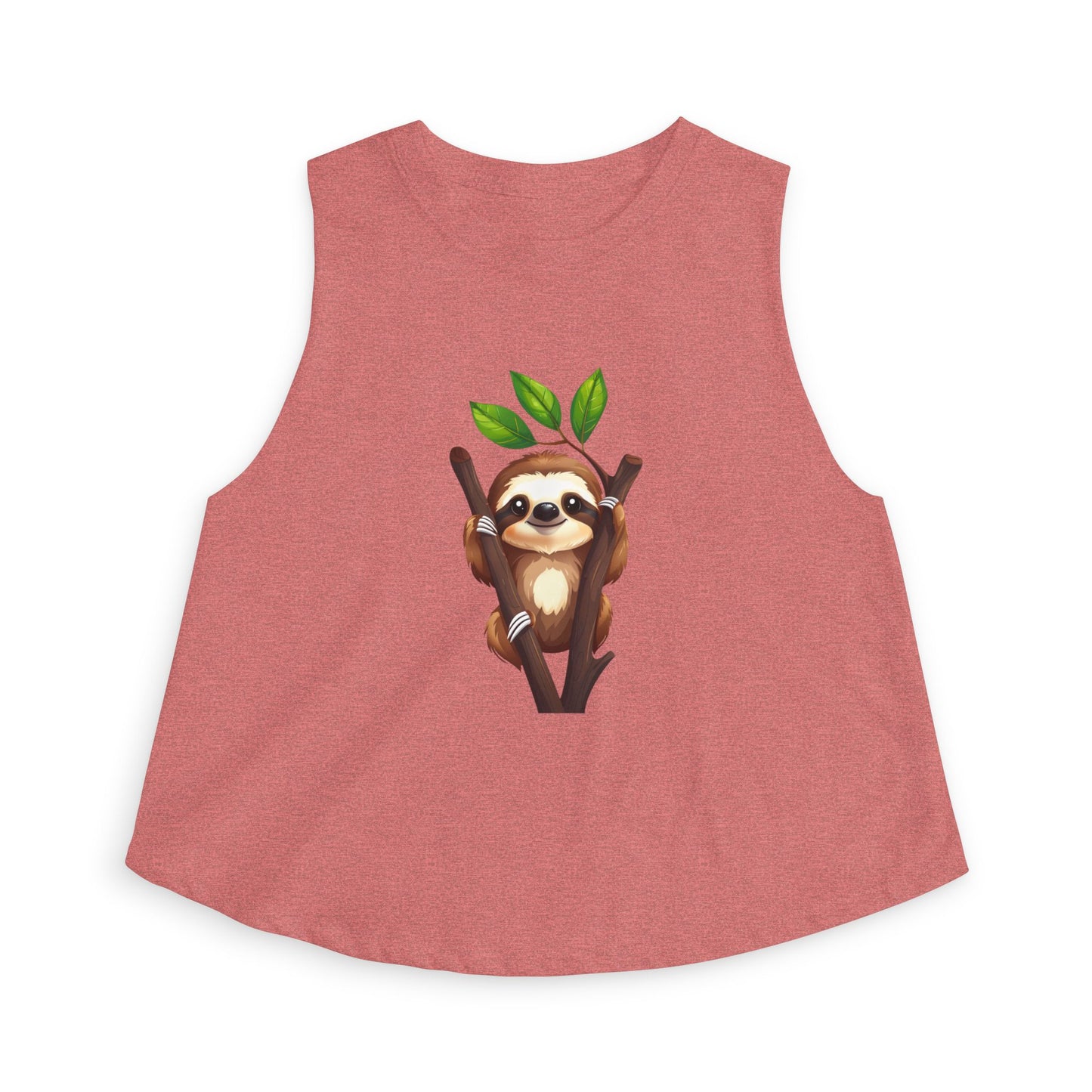 Sloth Hanging Cute Graphic Crop Top