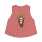 Sloth Hanging Cute Graphic Crop Top