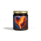 Coconut Apricot Scented Candle — Fiery Heart Jar (4oz/9oz)