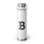 Personalized Copper Insulated Water Bottle, 22oz - "B" Custom Monogram