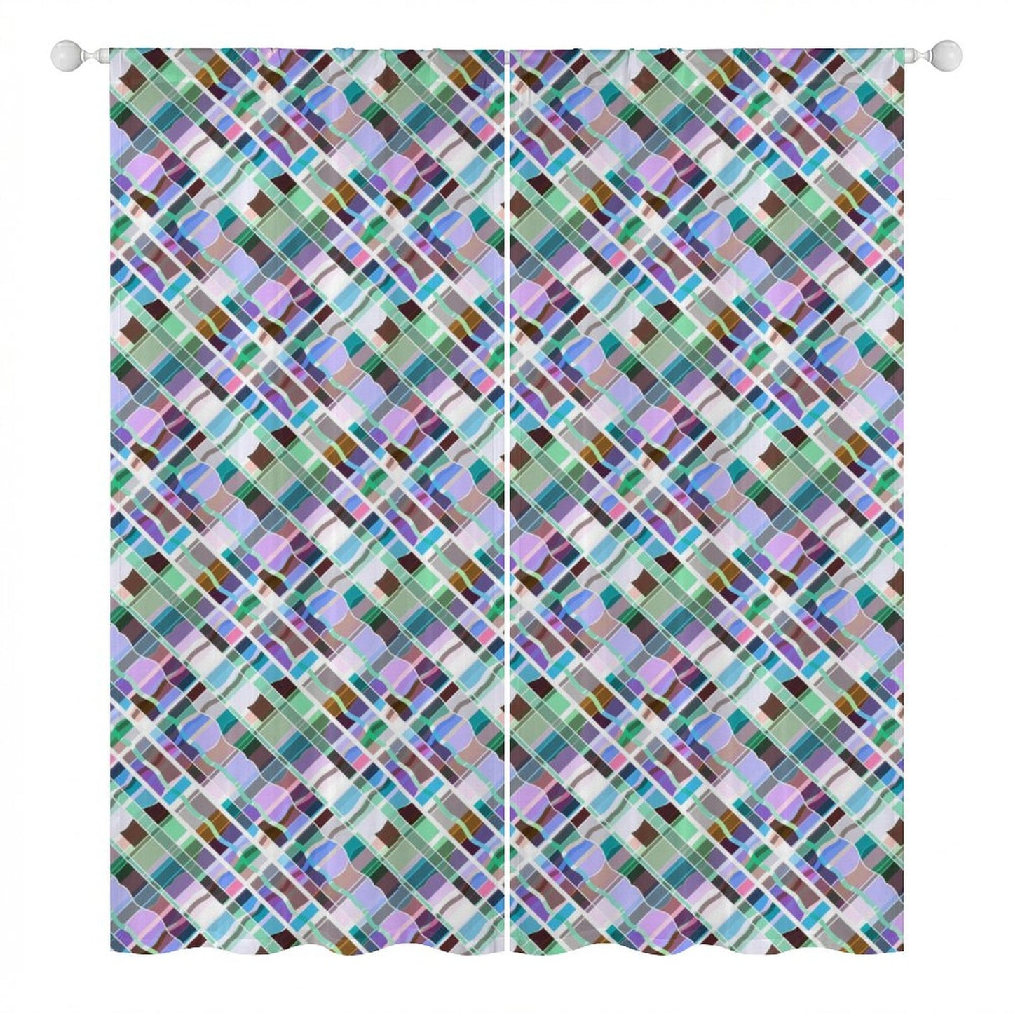 Sheer Curtain Colorful