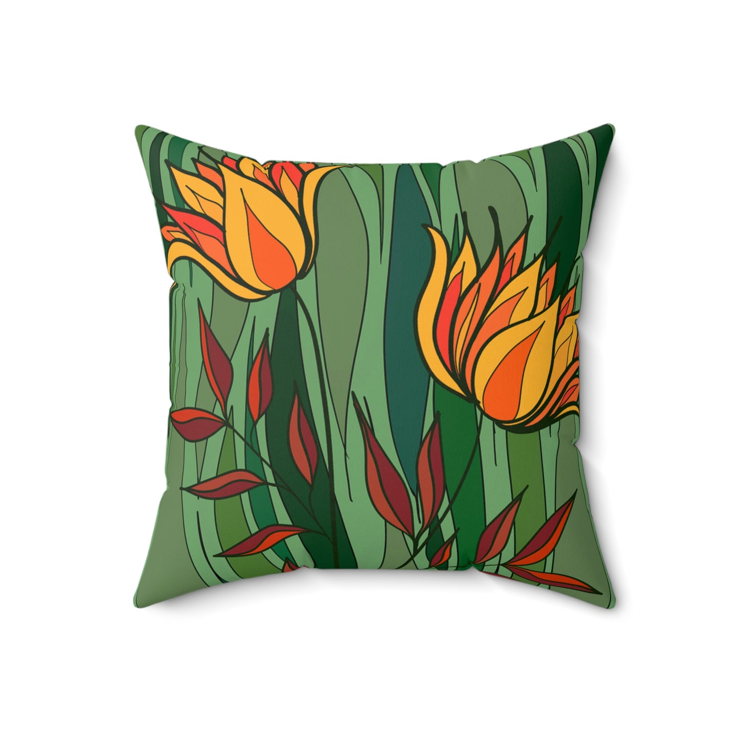 Spun Polyester Square Pillow