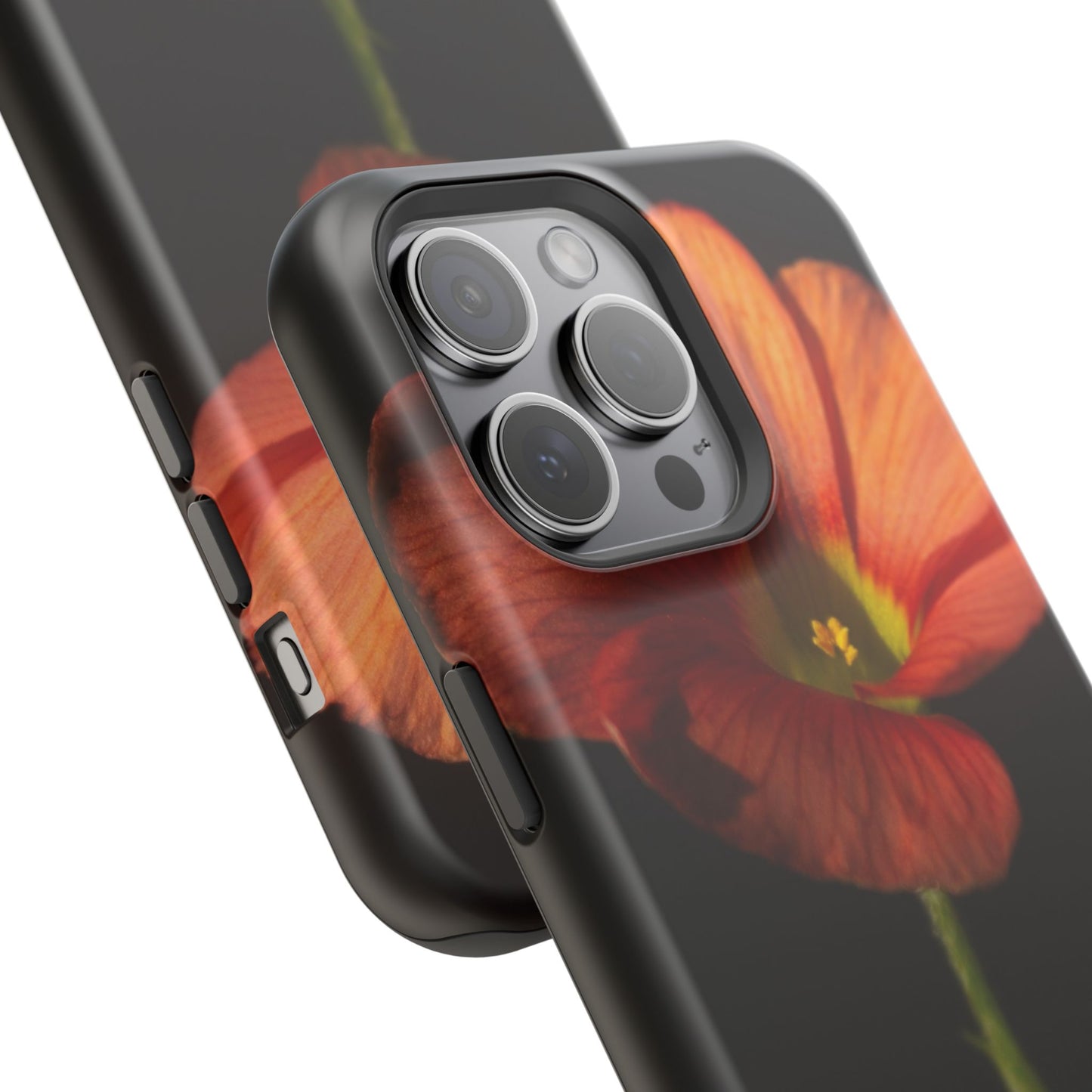Poppy Bloom Magnetic Impact Phone Case — Slim Protective Floral Design