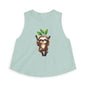 Sloth Hanging Cute Graphic Crop Top