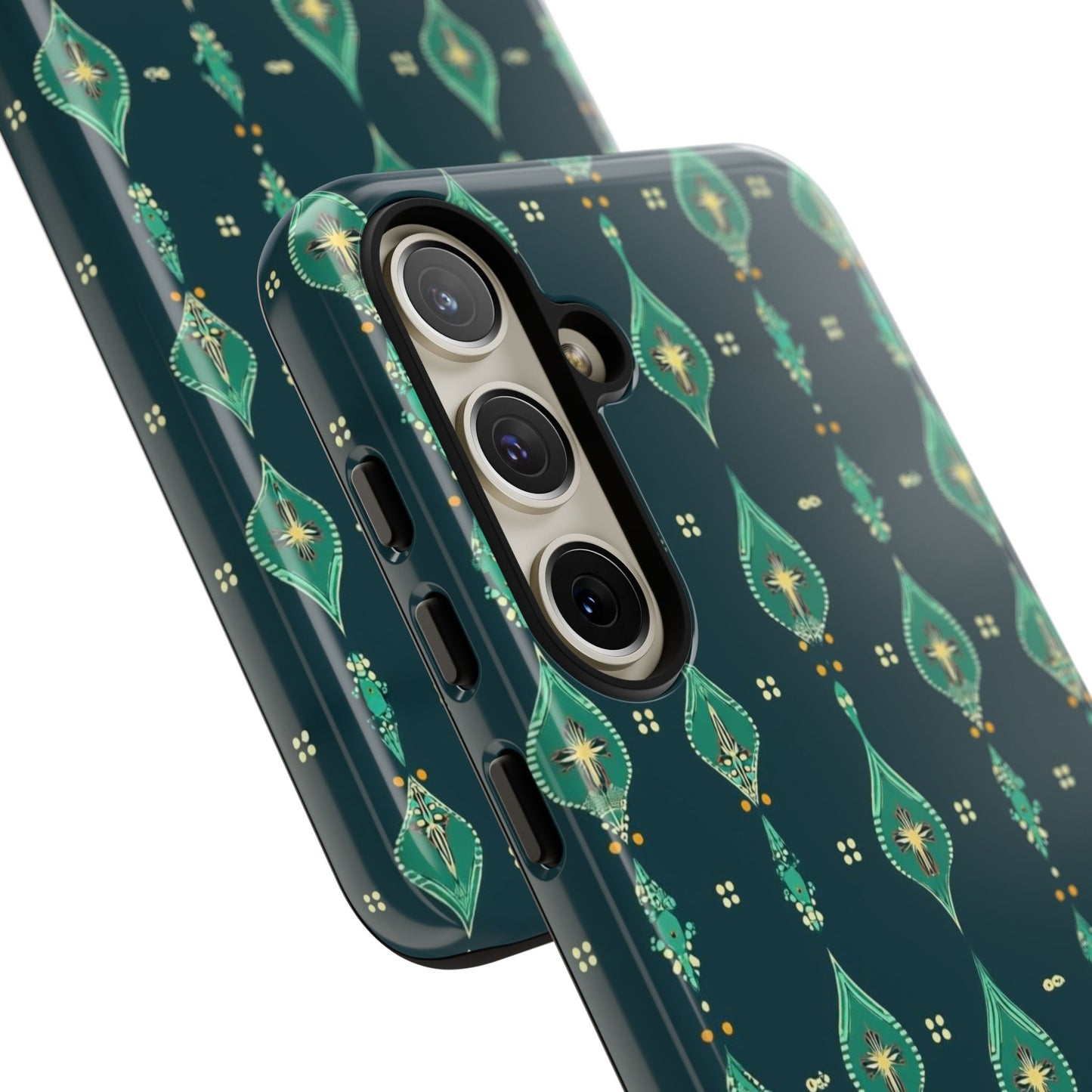 Emerald Boho Teardrop Phone Case