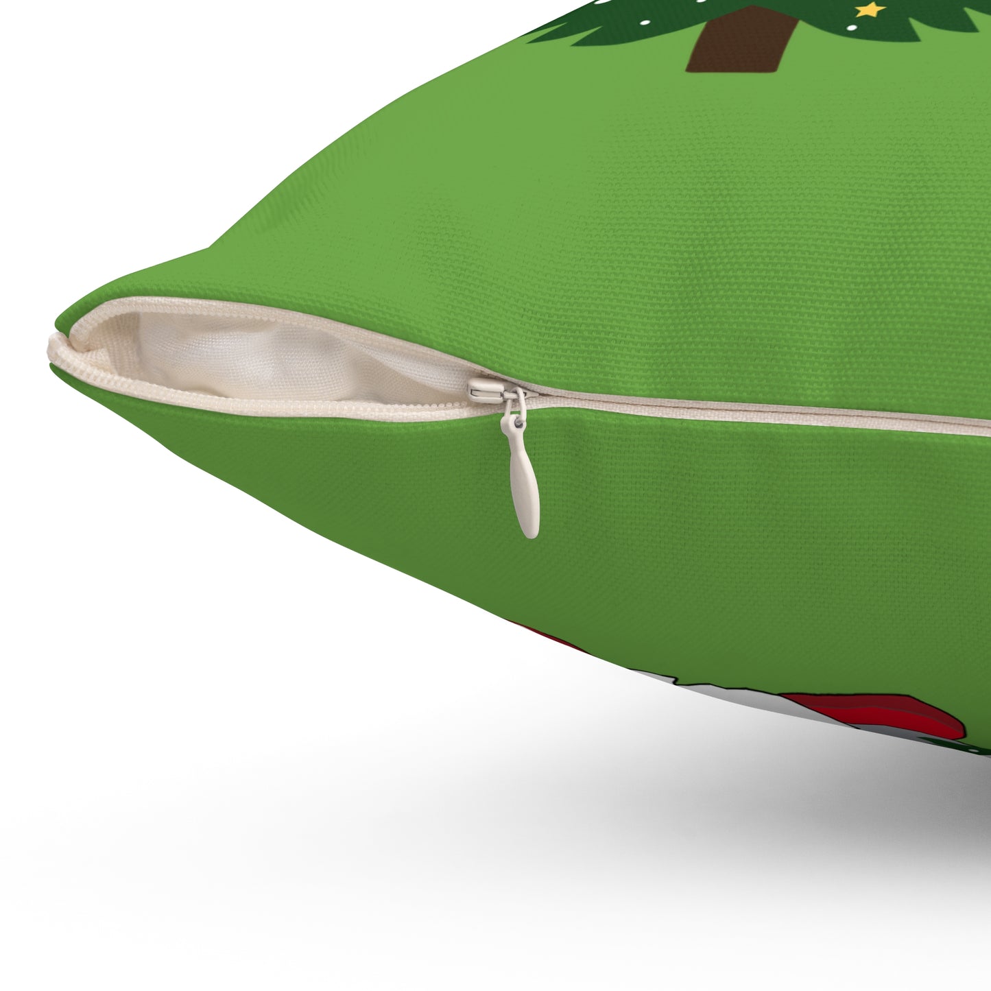 Christmas Gnome Pillow with Decorated Tree - Festive Holiday Throw Pillow