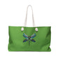Vibrant Dragonfly Weekender Bag, Eco-Friendly Tote, Beach Bag, Travel Carryall, Gift for Nature Lovers, Weekend Getaway Essentials