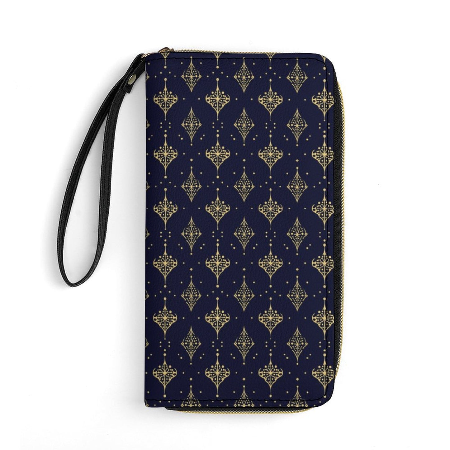 Leather Wallet with Wristlet Strap