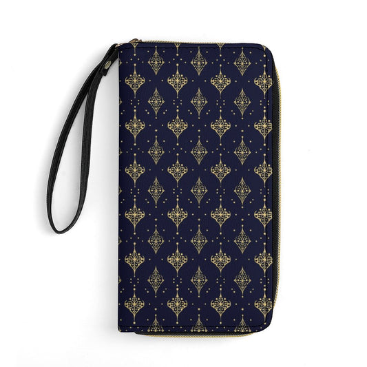 Leather Wallet with Wristlet Strap