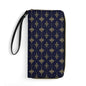 Leather Wallet with Wristlet Strap