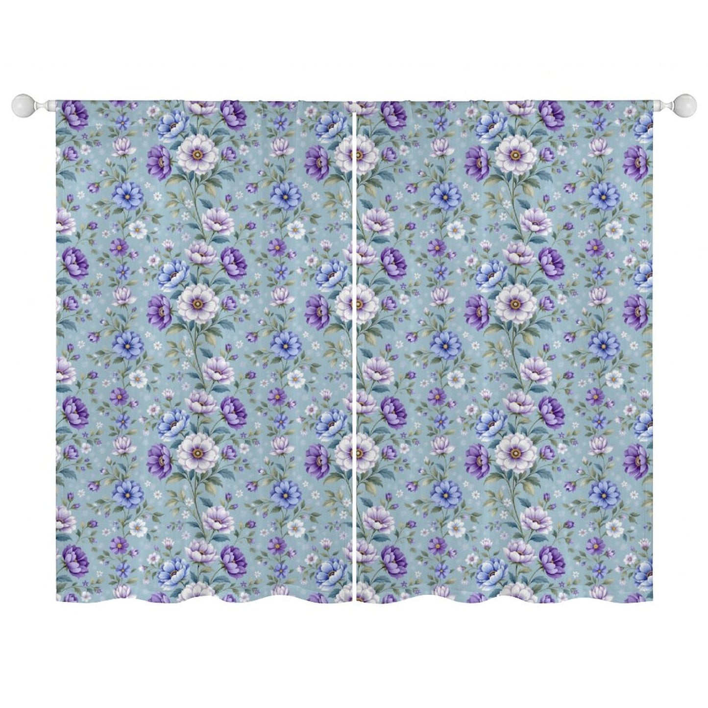 Sheer Curtain Flowers