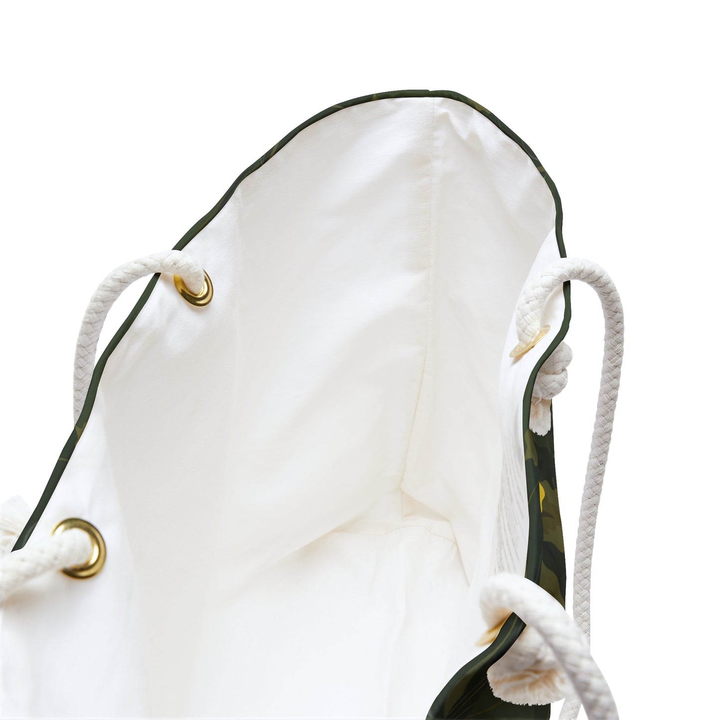 Yellow Floral Weekender Bag — Green Botanical Travel Tote