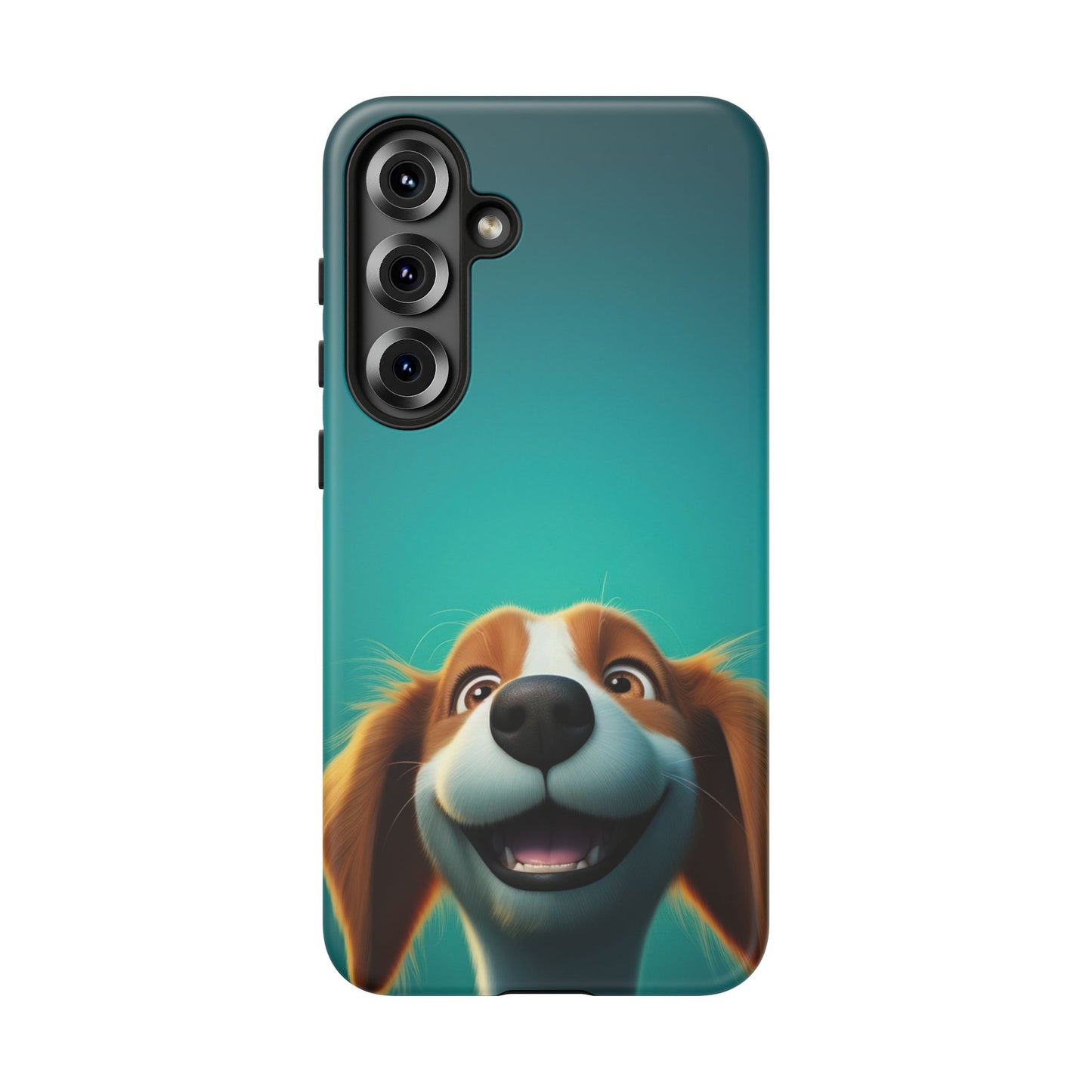 Happy Dog Phone Case — Cute Cartoon Puppy Protective Phone Cover
