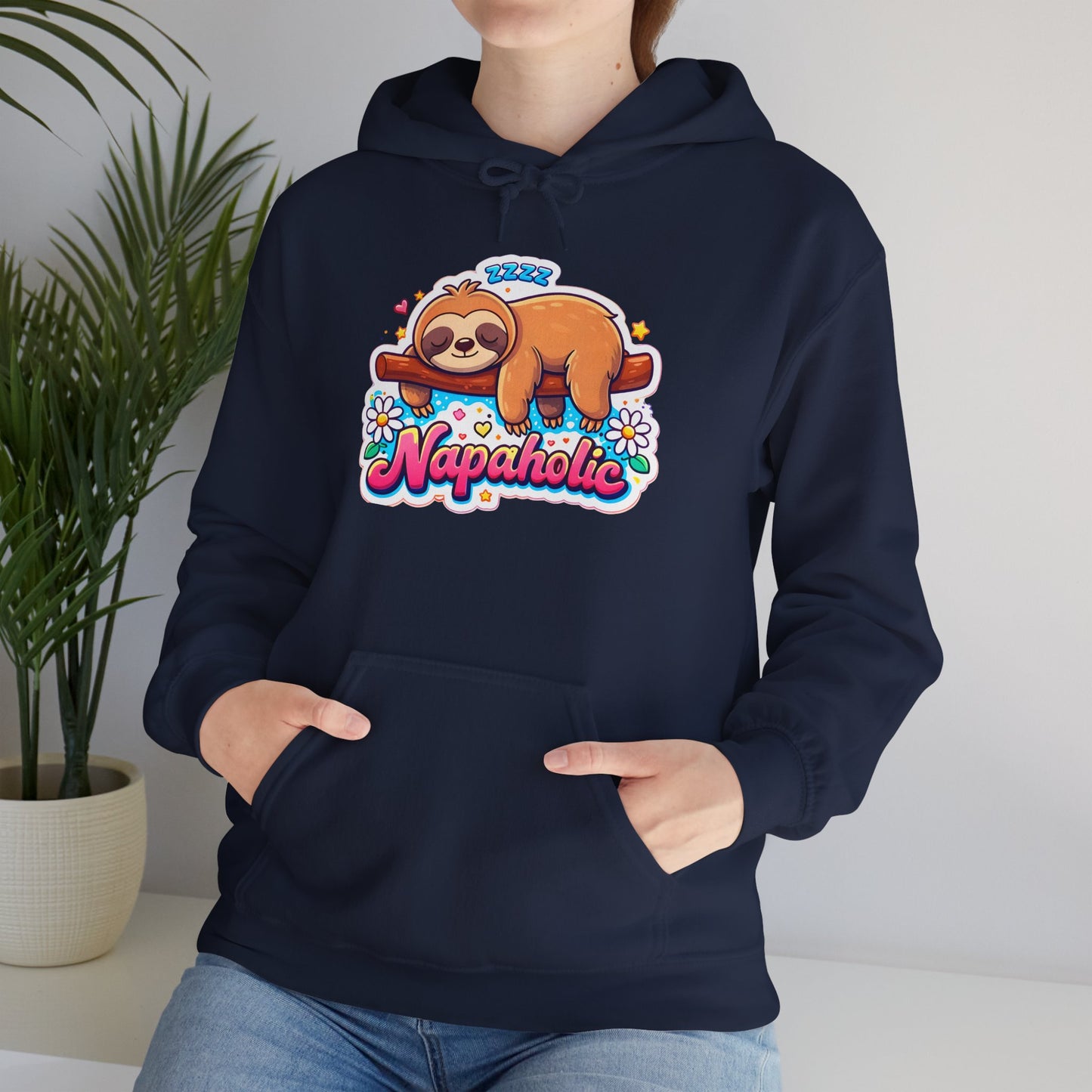 Napaholic Sloth Hoodie — Cute Sleepy Sloth Graphic Sweatshirt