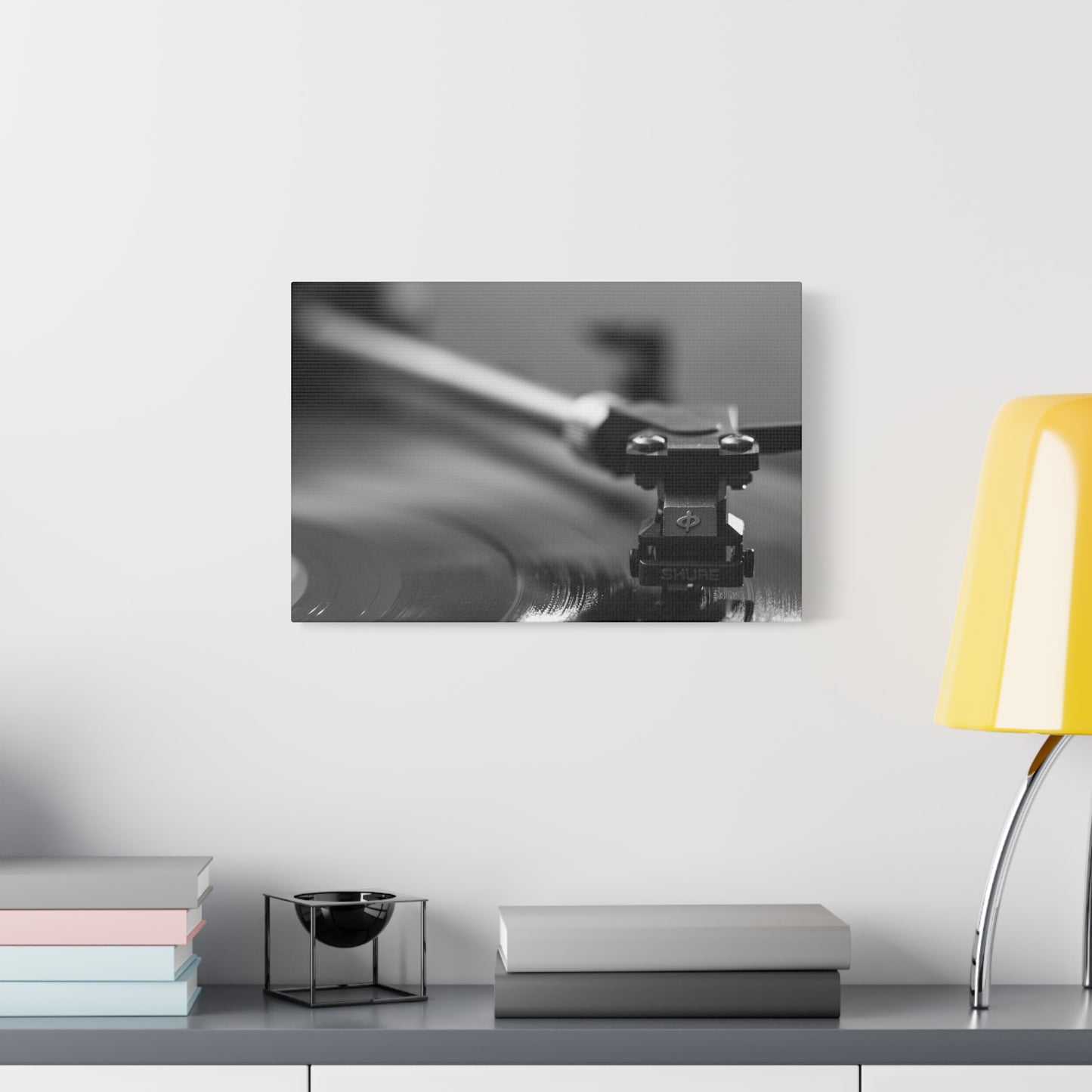 Vinyl Turntable Matte Canvas Print — Stretched 1.25" Wall Art