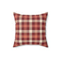 Cozy Plaid Square Pillow, Farmhouse Decor, Rustic Cushion, Autumn Throw Pillow, Gift for Home, Couch Pillow, Living Room Accent