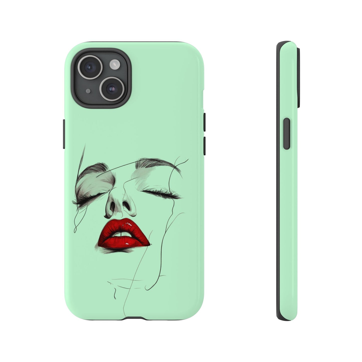 Stylish Phone Case, Artistic Phone Cover, Trendy Tech Accessory, Unique Cell Phone Protector, Gift for Her, Modern Aesthetic
