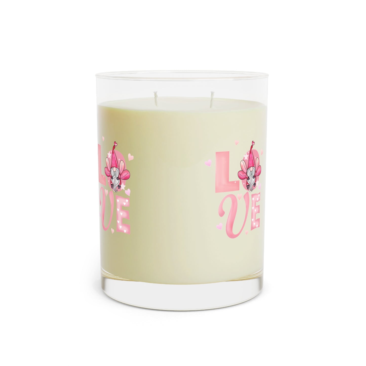 Love Floral Candle — 11oz Scented Glass Candle