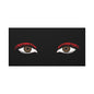 Red Lashes Wall Art Canvas — Glam Eyes Makeup Decor