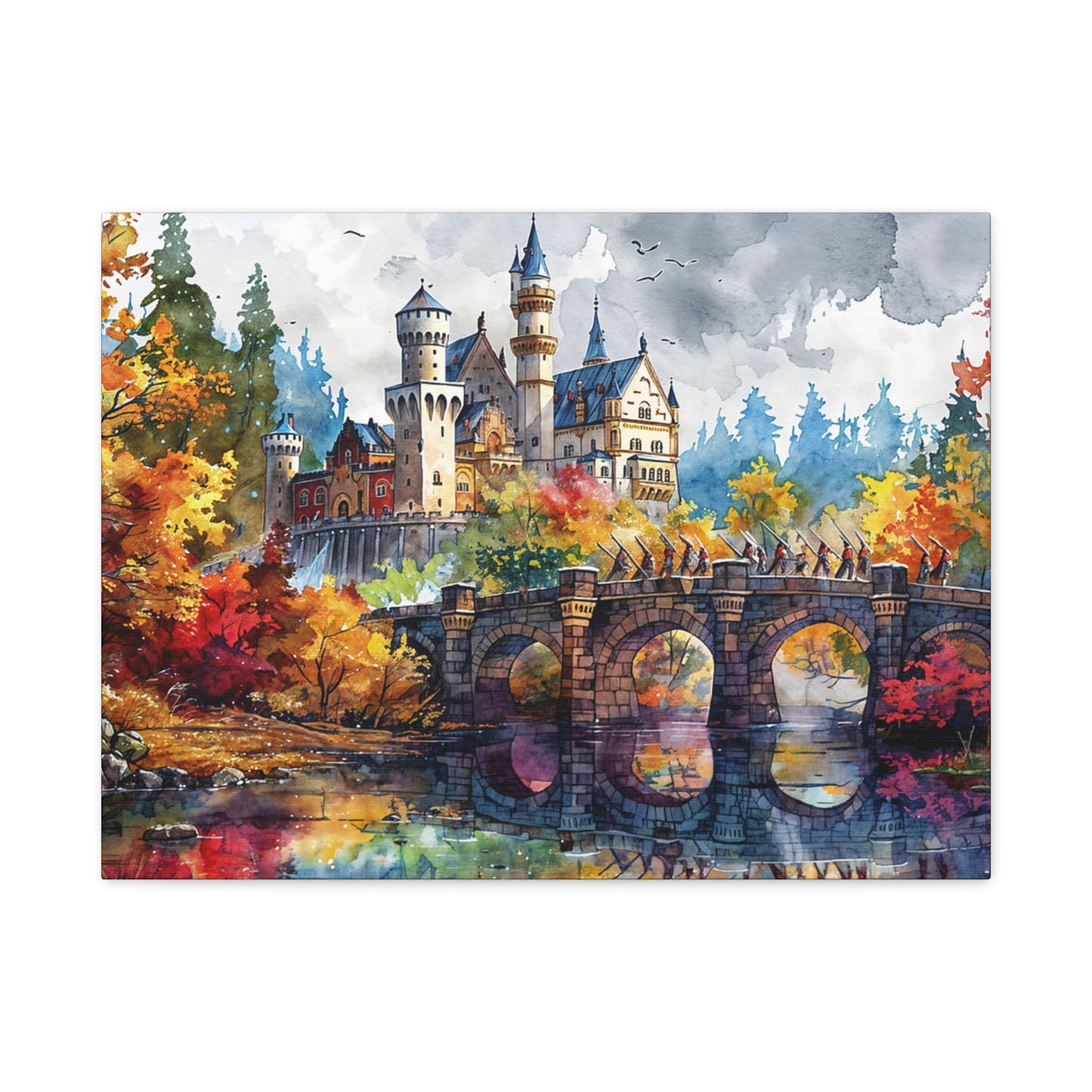 Matte Canvas, Stretched, 1.25" - Castle