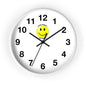 Cheerful Wall Clock with Smiley Face - Don't Worry Be Happy - Home Decor, Gift for Friends, Motivational Decor, Office Wall Art