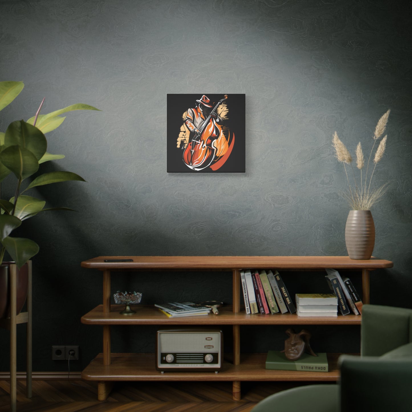Matte Canvas, Stretched, 1.25" - Bass Player