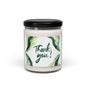 Thank You Scented Soy Candle — 9oz Green Botanical Appreciation Candle