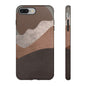 Abstract Earthtone Phone Case — Brown Layered Rugged Tough Case