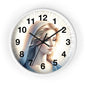 Serene Mary Wall Clock, Spiritual Decor, Gift for Mother's Day, Home Office Accent, Religious Artwork, Faith-Inspired Timepiece