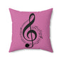 Musical Notes Pillow - Cozy Home Decor
