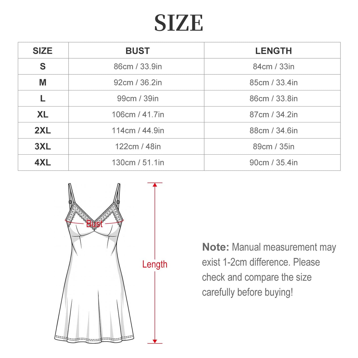 Beautiiful Lace-Trimmed Camisole Nightgown
