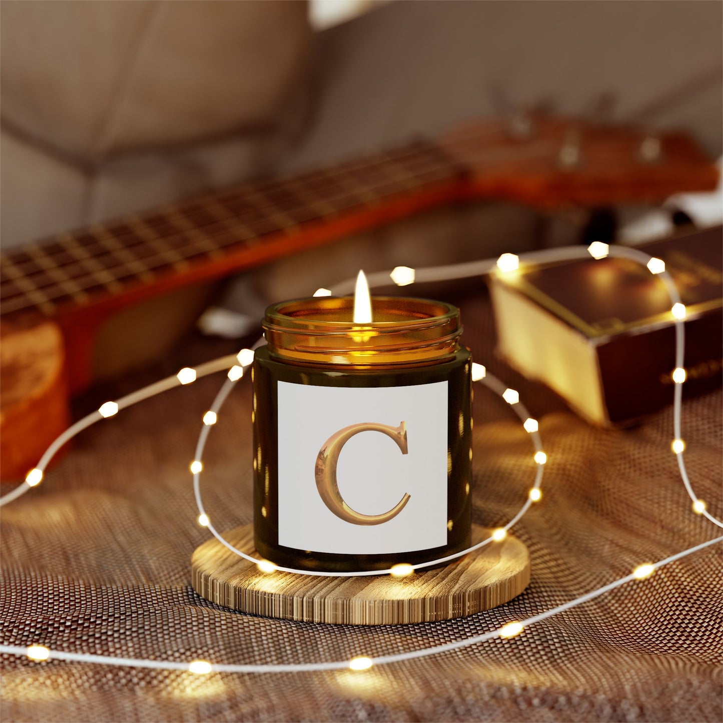 Coconut Apricot Scented Candle - Elegant Home Decor, Relaxation Gift, Personalized Candle, Self-Care, Aromatherapy