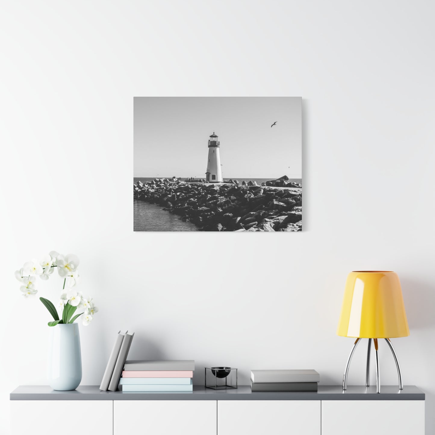 Matte Canvas, Stretched, 1.25" - Lighthouse