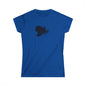 Elegant Silhouette Women's Softstyle Tee, Fashion T-Shirt, Gift for Her, Casual Wear, Creative Graphic Tee