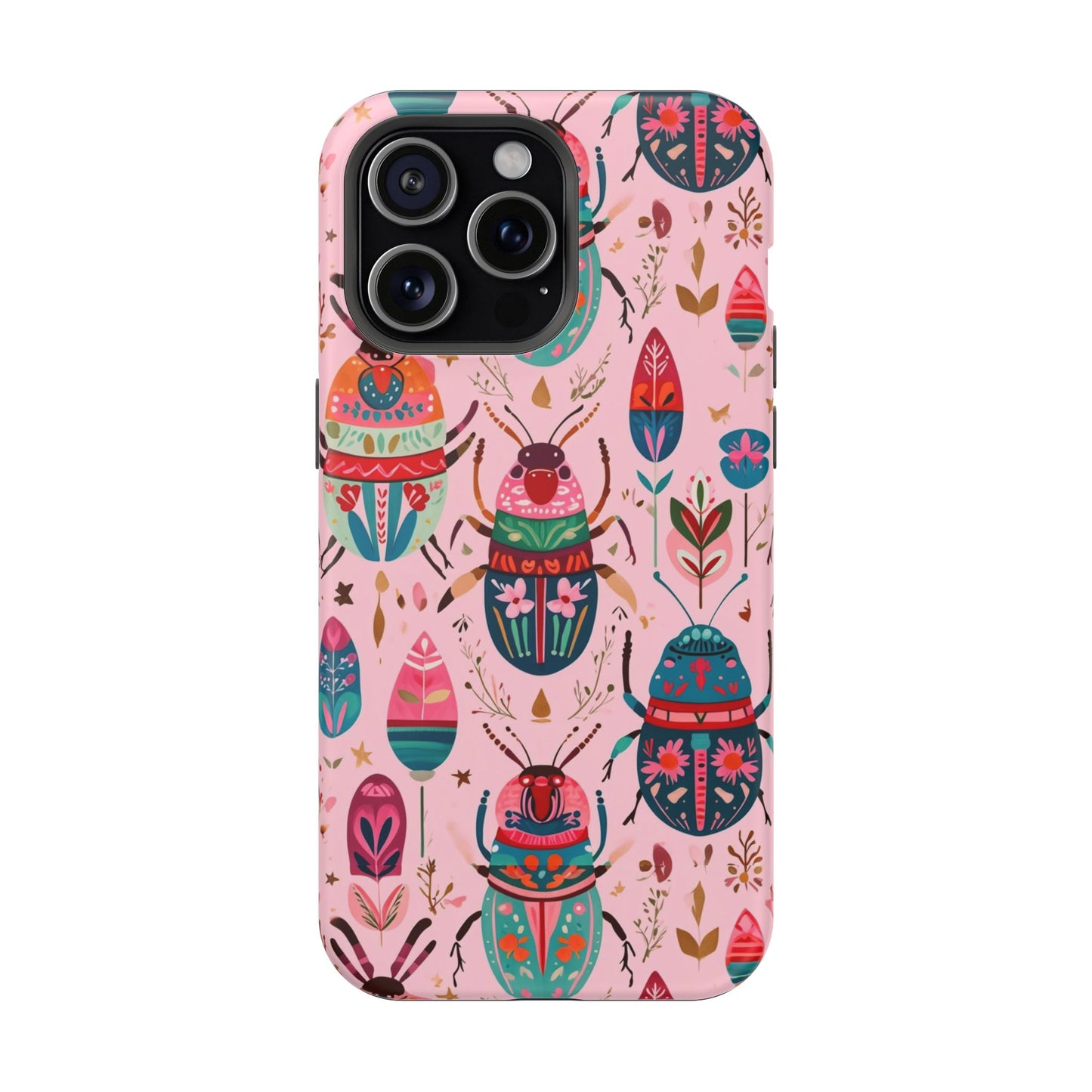 Phone Case — Colorful Boho Beetle Magnetic Impact-Resistant Cover