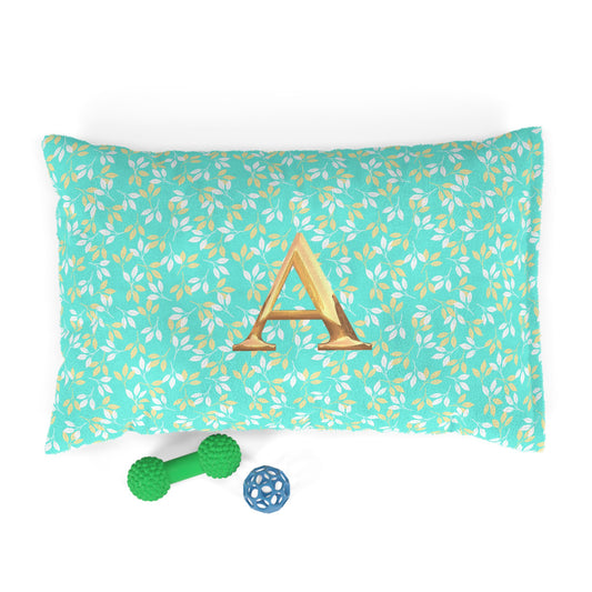 Personalized Floral Pet Bed for Dogs & Cats, Cozy Pet Cushion, Customizable Animal Resting Spot, Ideal Gift for Pet Lovers