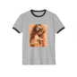 Vintage Floral Girl Ringer Tee