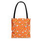 Cute Cat Pattern Tote Bag, Fun Shopping Bag