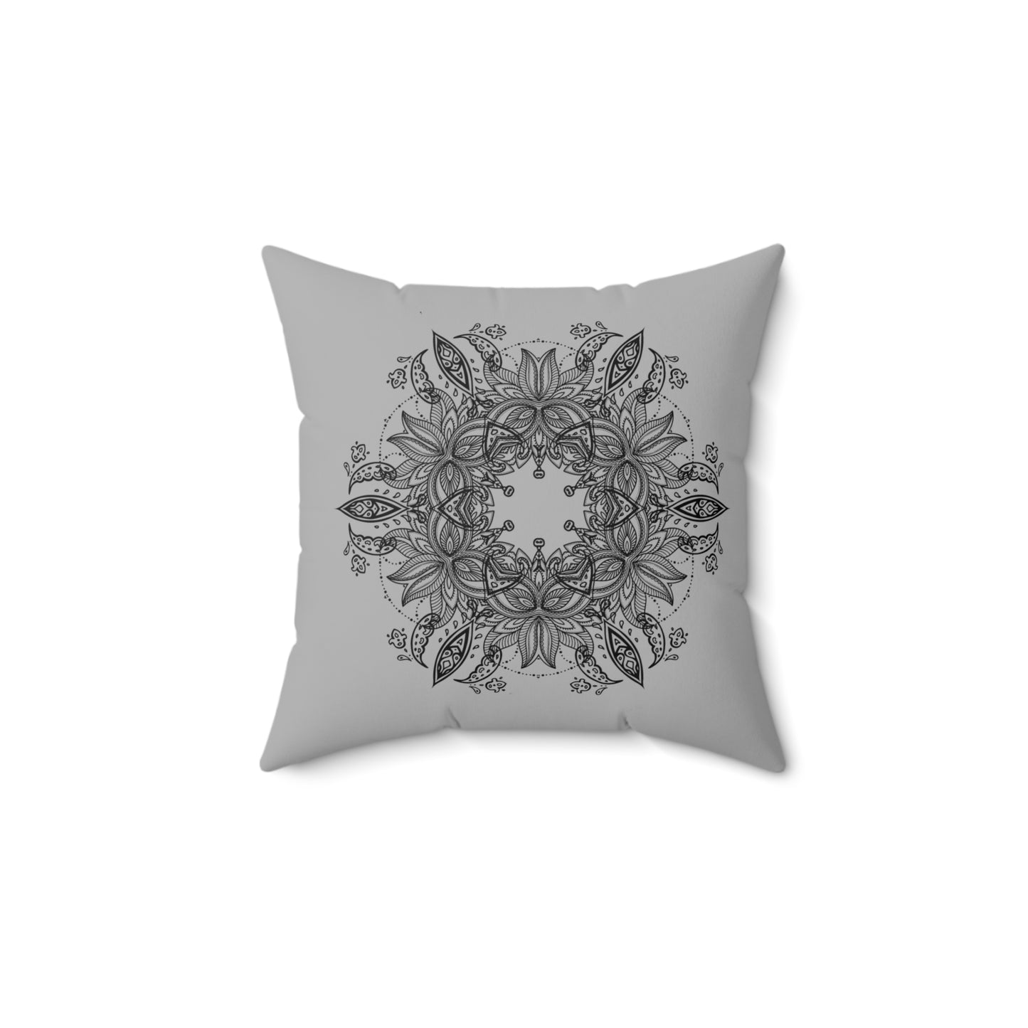 Floral Mandala Decorative Pillow