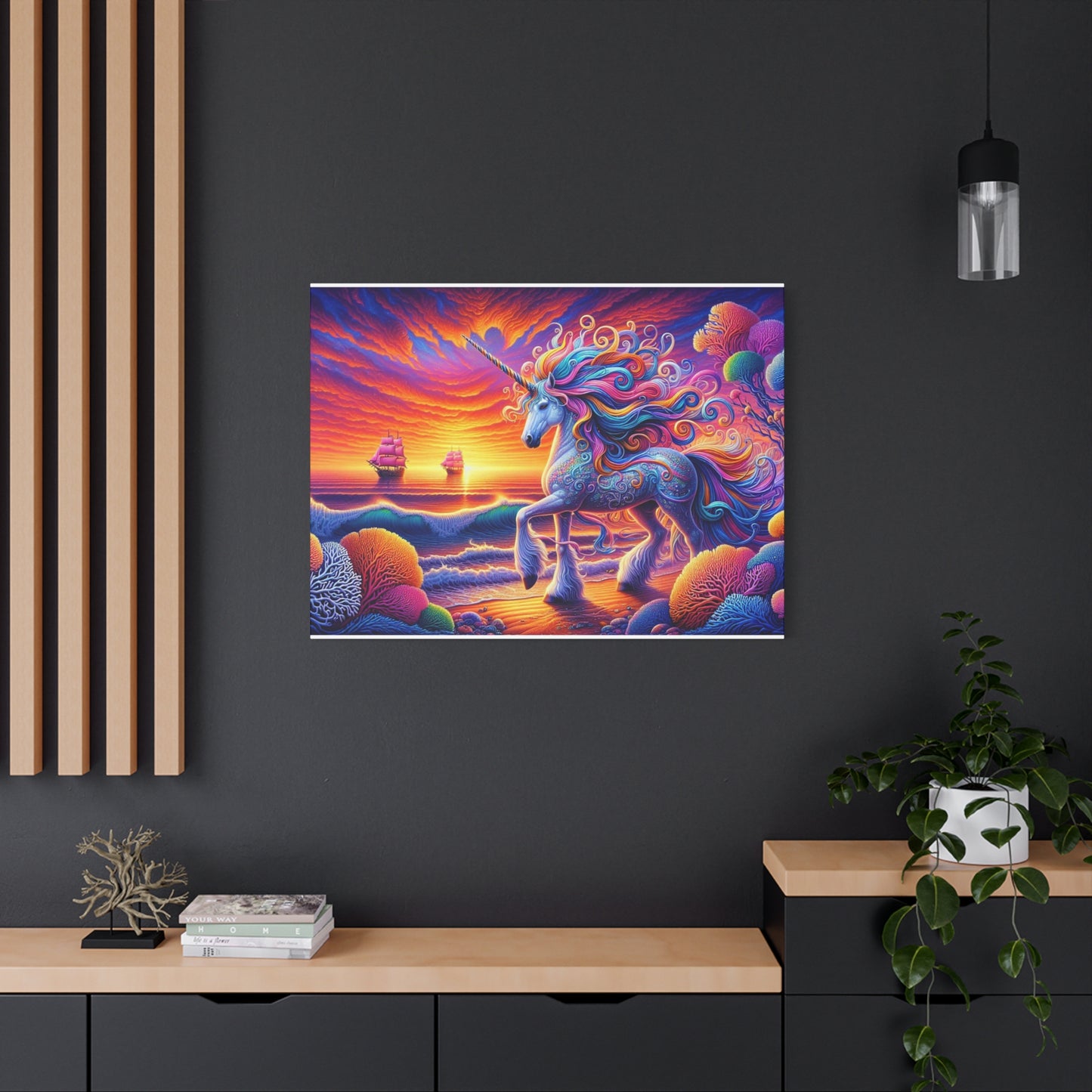 Matte Canvas, Stretched, 1.25"  Unicorn