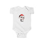 Cute Christmas Panda Bodysuit for Infants, Baby Christmas Outfit, Holiday Gift for Newborns, Festive Baby Clothes, Santa Panda Design