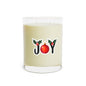 Joyful Holiday Scented Candle - 11oz Full Glass with Christmas Decor