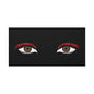 Red Lashes Wall Art Canvas — Glam Eyes Makeup Decor