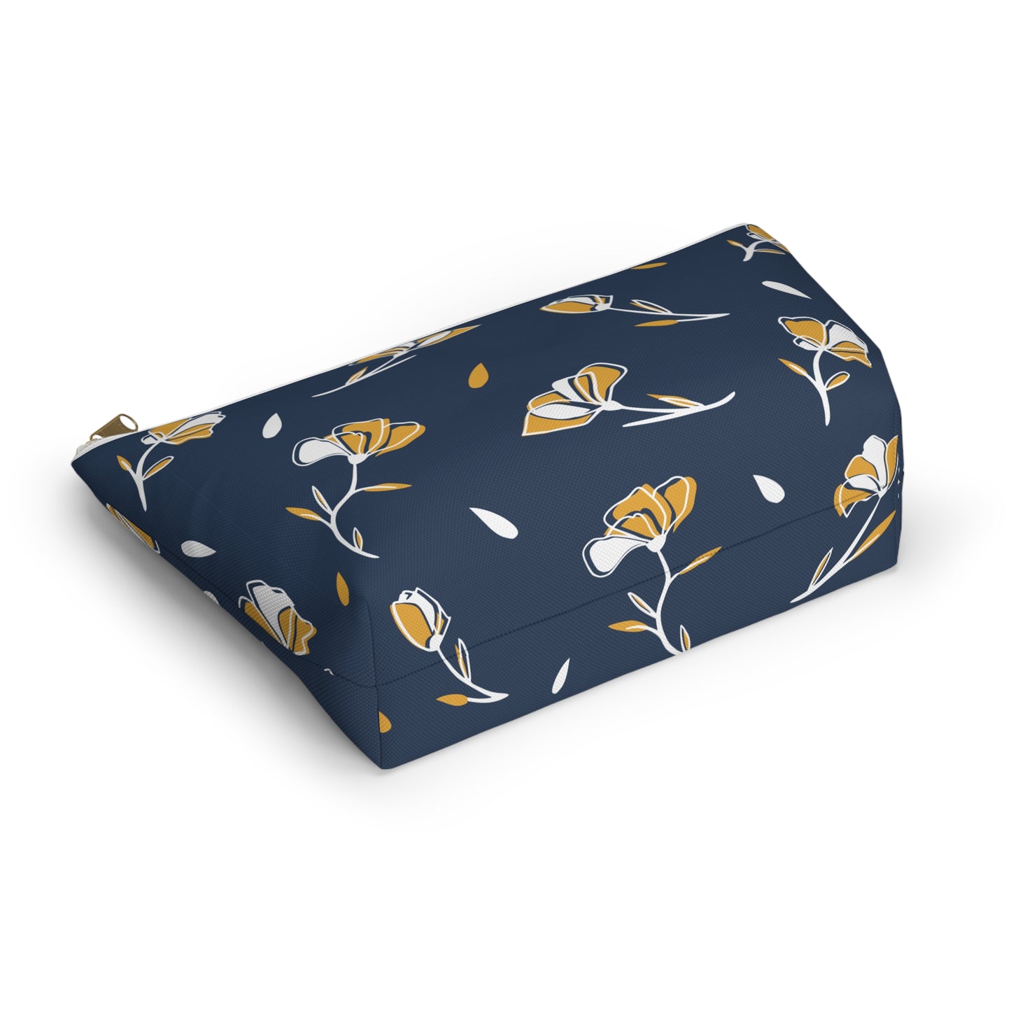 Floral Accessory Pouch - Stylish Makeup Bag, Travel Organizer, Gift for Her, Cosmetic Clutch, Everyday Use, Elegant Flower Design