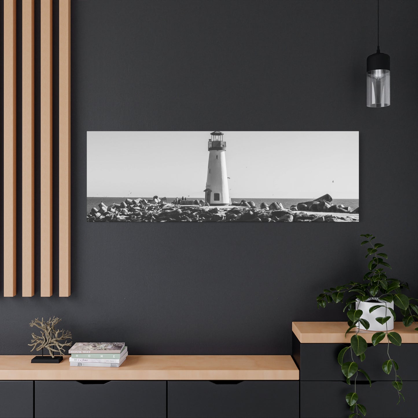 Matte Canvas, Stretched, 1.25" - Lighthouse