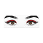 Red Lashes Wall Art Canvas — Glam Eyes Makeup Decor